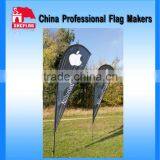 Cheap Custom Made Teardrop Flags With Telescopic Pole
