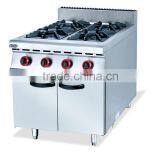 Commerical Stainless Seel Gas Range With 4 Burner and Grill With Oven for Sale thumbnail-3