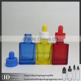 HD trade assurance glass eliquid bottles 15ml ejuice glass bottles 15ml glass e liquid bottle 15ml rectangular dropper bottle