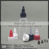 plastic dropper bottle 60ml for eliquid PET bottle with childproof cap