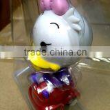 Daisy Duck Figure Pull-back Vehicle,Customized Cute Plastic Car Toys thumbnail-3