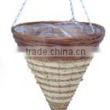 growers series rattan flowerpot home& garden hanging basket cheaper basket rattan planter hanger