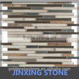 Natural Stone Mosaic and Crystal Glass Mosaic Tile (crystal Glass ) thumbnail-1