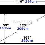Top Quality 120" Inches Motorized Projection Screen 16:9 Wide Screen Electric Window Screen thumbnail-3