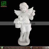 White Marble Little Angel Statue thumbnail-1