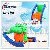 Hot sale kids toy plastic rocking horse cars/ best quality children Turns into a rocking chair/ baby cars