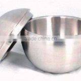 Stainless Steel Spherical Double Wall Ice Bucket