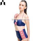 Hot Model Women High Waist Ladies Swim Wear thumbnail-2