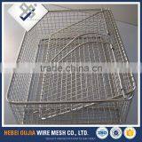 Factory Price Foldable Hanging Stainless Steel Wire Mesh Basket thumbnail-4