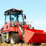 Everun Brand ER08 CE Certificated Agricultural Machinery Mini Wheel Loader for Farm And Land With Pallet Forks/4 in 1 Bucket thumbnail-1