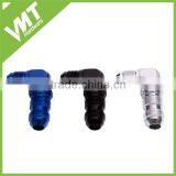 FULL FLOW 10AN 90 DEGREE BLACK SWEPT FLARE BULKHEAD FITTING ADAPTER thumbnail-4