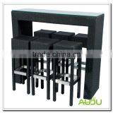 Audu Waterproof Bar Set/SGS High Quality Waterproof UV Rattan Bar Set thumbnail-1