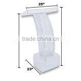 Crystal Podium Pillar, Podium on Square Pillar, Wedding Podium thumbnail-3