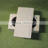 2017 New Arrival Top Grade Quality Handmade Unfinished Wooden Jewelry Gift Packing Box for Two Rings With EVA and Magnet thumbnail-5