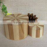 Wholesale Small Round Decorative Wooden Bucket With Lid thumbnail-1