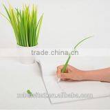 M095 Custom Grass Shape Color Small Plastic Writing Ballpoint Pen Wholesale thumbnail-1