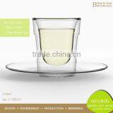 Promotion Borocilicate Novelty Glass Unique Design Cup And Saucer thumbnail-4