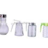 Clear Round Glass Dispenser for Syrup thumbnail-1