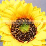 Home Garden Decorative Wedding 70cm Height Artificial Plastic Flower Bronze Bushing 3 Head Sunflower EMG11 21W11 thumbnail-1
