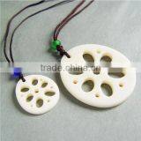 Custom Lotus Flower Root Slices Pendant Wholesale thumbnail-1