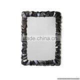 Black Nickle Rock Design Wall Fancy Mirror thumbnail-1