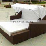 Outdoor Rattan Lounge or Beach Lounge thumbnail-1