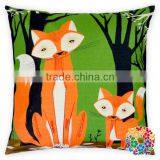 Wholesale Cotton Pillow Cover Lovely Fox Pillow Cover Blank Cushion Pillow Cover thumbnail-1