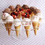 Acrylic Ice Cream Cone Holder Display Stand - Hold 8 Cones Buffet thumbnail-4