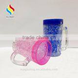 Summer Promotion Double Wall Plastic Beer Tumbler Ice Mug With Handle thumbnail-6
