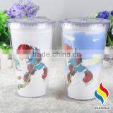 16oz Double Wall Plastic Color Changing Mug Hot Cold thumbnail-6