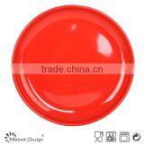 Glossy Red Glazed Dinner Plate High Quality Stoneware Plate thumbnail-3