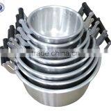 Hot Sale Different Handle Cookware Set Satin Aluminum Pot thumbnail-1