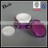 Different Size Special Shape Blue Skin Bleaching Cream Acrylic Jar Cosmetic Acrylic Cream Plastic Jar Wholesale Cost Price thumbnail-4