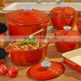 4 CAST IRON ENAMELED COOKWARE ITEMS IN USA/EU/CANADA thumbnail-3