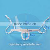 Turn Over Holder Protective High Quality Customized Logo Antibacterial Catering Transparent Clear Plastic Face Mask thumbnail-4