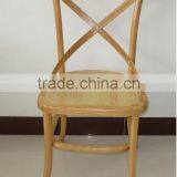 Cross-Back Light Brown Oak Banquet Party Chair thumbnail-5