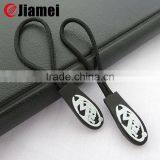 Two Sides Brand Logo Custom Made Soft Pvc Zip Pullers