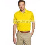Fashion Style High Quailty Solid Textured Performance Polo Shirt
