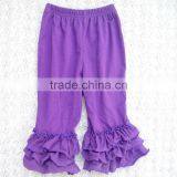 Childrens Boutique Ruffle Girl Leggings Wholesale Icing Triple Ruffle Pants thumbnail-4