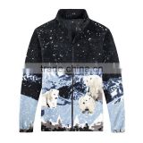 Animal print oem original heavyweight fashion windbreaker jacket mens winter coat