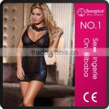 Sexy Girls See Through Bedroom Wear Nighty Lingerie thumbnail-1