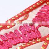 2015 Top Quality New Fashion Girl's Stripless Pink Nail Beaded Appliques Bandage Dress Special Occasion Dress thumbnail-6