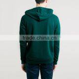 Men's Plain Teal 100% Polyester Zip up Pocket Hoodies thumbnail-2