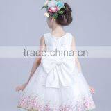Hot Sale White Gown Tulle Yarn Flower Girl Kids Dresses thumbnail-2