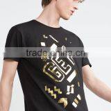 Fashion Design Golden Printed Custom t Shirt Printing thumbnail-2