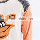 2016 New Design Custom Raglan T-shirt With Orioles Printed Front thumbnail-3