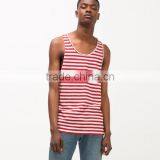 Classic Red Stripe 100%cotton Tank Tops