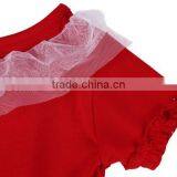 Girls Lovely Short Sleeve Home Frilly Red 2 / 3 Year or 1-6 Years Old Baby Girl Dress thumbnail-5