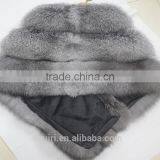 High-grade Winer Women Fur Coat Real Sliver FOX Fur Wrap thumbnail-3