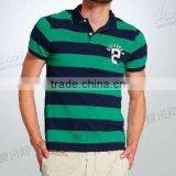 Men's High Quality Striped Polo Shirts, Pique Cotton thumbnail-1